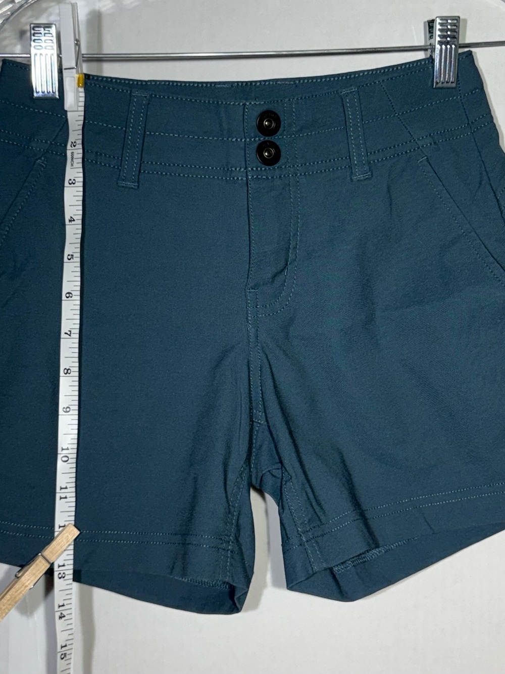 Prana Blue Shorts Size 4 Blue Cut Off Lightweight Pockets Hiking Outdoor Sz 0